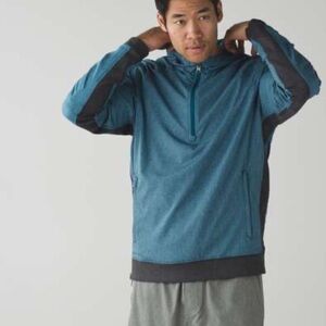 Lululemon Sundown To Sunup Pullover Reversible Half Zip Jacket Top Men L Workout